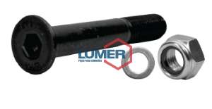 KIT PARAFUSO FIXAÇÃO DA SAPATA COM PORCA E ARRUELA